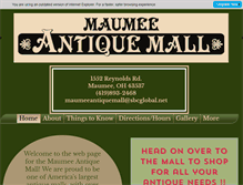 Tablet Screenshot of maumeeantiquemall.com